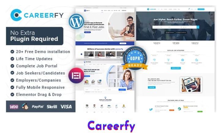 Careerfy v9.6.6 WordPress Theme