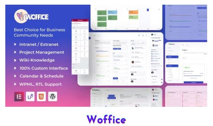 Woffice v5.4.12 WordPress Theme